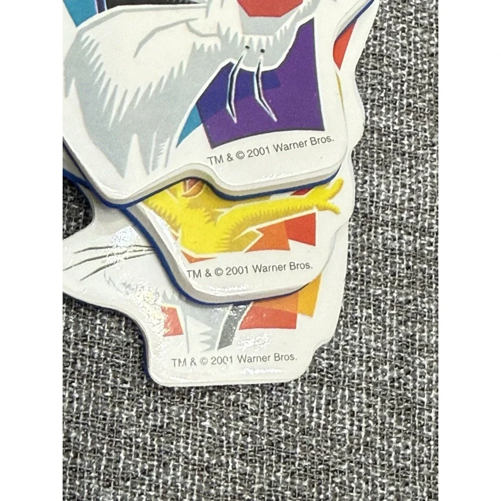 Vintage 2001 Looney Toons Bugs Bunny Silver Tweety Bird Magnets